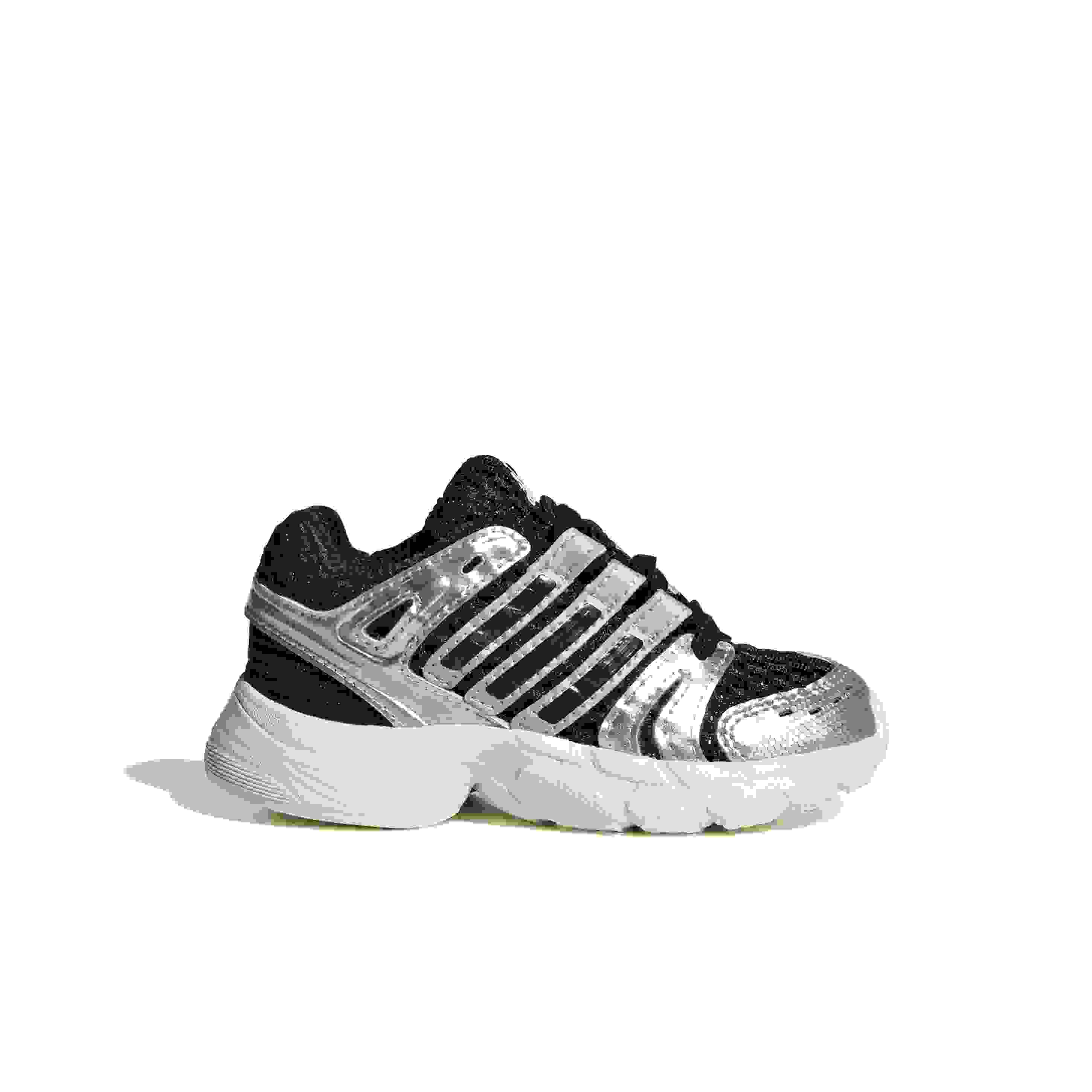 adidas Originals Adistar Control 5 EL Infant Boys' "Core Black/Silver Metallic/Grey One" Shoe
